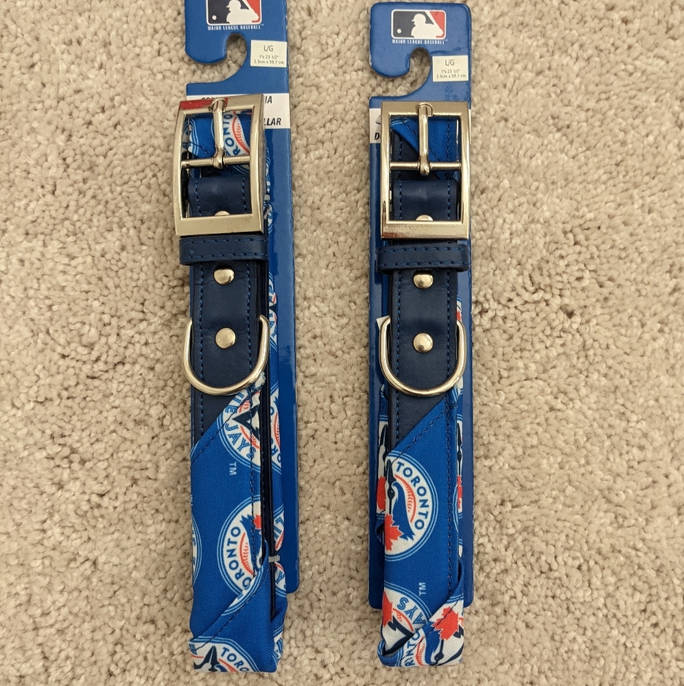 NWT MLB Toronto Blue Jays Dog Collars + Bandana